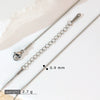 Stainless Steel Vacuum Electroplated Naked Chain Twist Chain Blade Round Snake Chain Single Chain Clavicle Chain Plain Chain