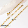 Stainless Steel Vacuum Electroplated Naked Chain Twist Chain Blade Round Snake Chain Single Chain Clavicle Chain Plain Chain