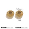 Stainless Steel Vacuum Goldplated Totem Pattern Round Abacus Beads Jewelry Accessories For Diy Bracelet Necklace Handmade Loose Beads
