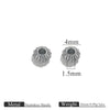 Stainless Steel Vacuum Goldplated Totem Pattern Round Abacus Beads Jewelry Accessories For Diy Bracelet Necklace Handmade Loose Beads
