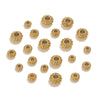 Stainless Steel Vacuum Goldplated Totem Pattern Round Abacus Beads Jewelry Accessories For Diy Bracelet Necklace Handmade Loose Beads