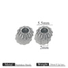 Stainless Steel Vacuum Goldplated Totem Pattern Round Abacus Beads Jewelry Accessories For Diy Bracelet Necklace Handmade Loose Beads