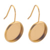 Stainless Steel Vacuum Goldplated Ushaped Ear Hook Welding Gem Holder