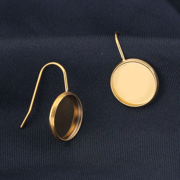 Stainless Steel Vacuum Goldplated Ushaped Ear Hook Welding Gem Holder