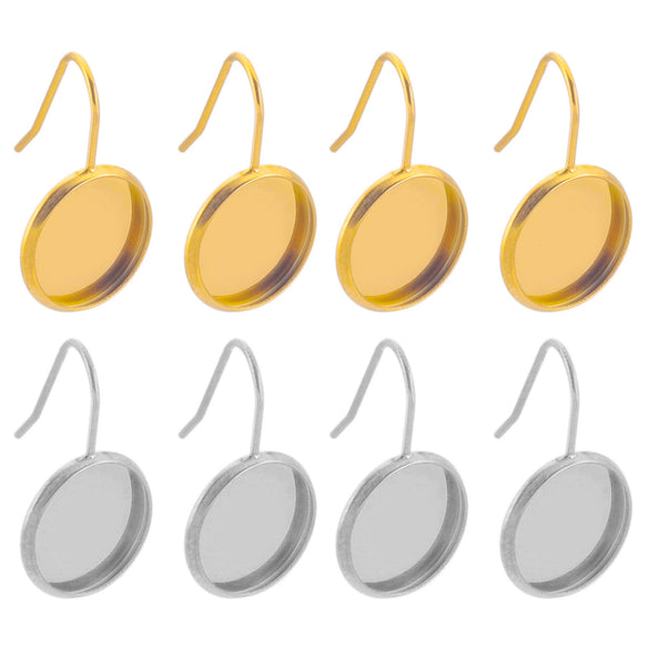 Stainless Steel Vacuum Goldplated Ushaped Ear Hook Welding Gem Holder