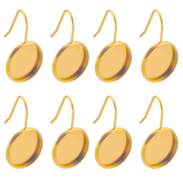 Stainless Steel Vacuum Goldplated Ushaped Ear Hook Welding Gem Holder