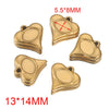 Stainless Steel Vacuum Peach Heart Drip Tray Jewelry Accessories Necklace With Dragon Pattern And Electroplating