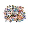 Stainless Steel Vacuum Plated Dripping Oil Eyes Pattern Bracelet Loose Beads