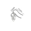 Stainless Steel Vacuum Plated Fish Shaped Handmade Earrings Accessories
