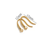 Stainless Steel Vacuum Plated Fish Shaped Handmade Earrings Accessories