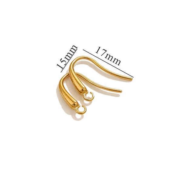 Stainless Steel Vacuum Plated Fish Shaped Handmade Earrings Accessories
