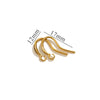 Stainless Steel Vacuum Plated Fish Shaped Handmade Earrings Accessories