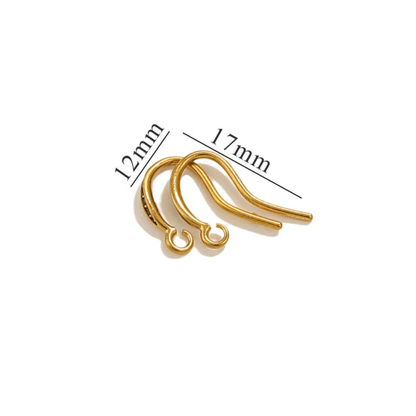 Stainless Steel Vacuum Plated Fish Shaped Handmade Earrings Accessories