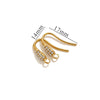 Stainless Steel Vacuum Plated Fish Shaped Handmade Earrings Accessories