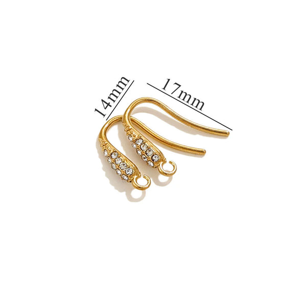 Stainless Steel Vacuum Plated Fish Shaped Handmade Earrings Accessories
