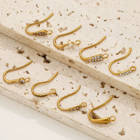Stainless Steel Vacuum Plated Fish Shaped Handmade Earrings Accessories