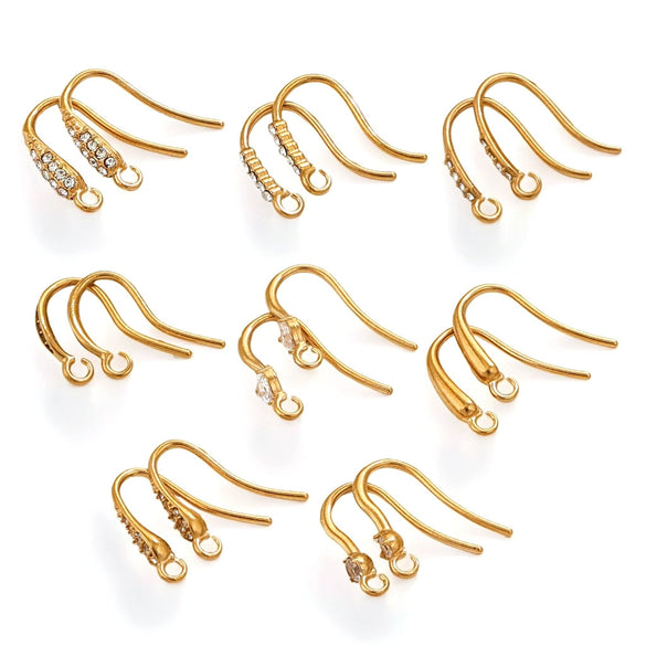 Stainless Steel Vacuum Plated Fish Shaped Handmade Earrings Accessories