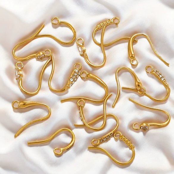 Stainless Steel Vacuum Plated Fish Shaped Handmade Earrings Accessories