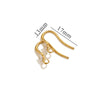 Stainless Steel Vacuum Plated Fish Shaped Handmade Earrings Accessories
