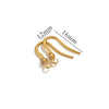 Stainless Steel Vacuum Plated Fish Shaped Handmade Earrings Accessories