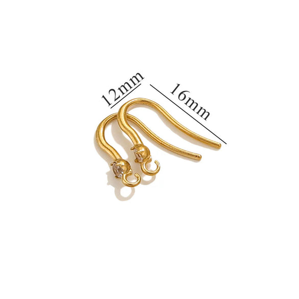Stainless Steel Vacuum Plated Fish Shaped Handmade Earrings Accessories