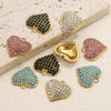 Stainless Steel Vacuum Plated Gold Heart Shaped Love Pendant Necklace Jewelry Accessories