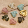 Stainless Steel Vacuum Plated Gold Heart Shaped Love Pendant Necklace Jewelry Accessories