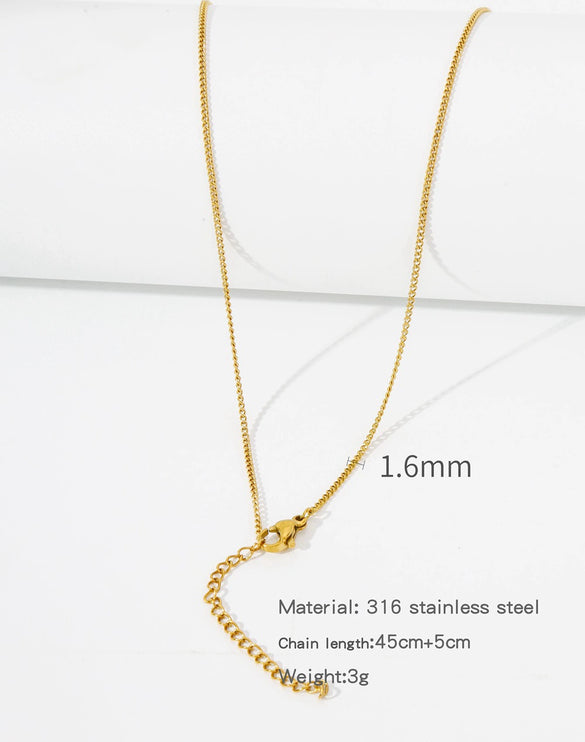 Stainless Steel Vacuum Plated O Shaped Chain Minimalist Unisex Diy Jewelry Accessories