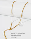 Stainless Steel Vacuum Plated O Shaped Chain Minimalist Unisex Diy Jewelry Accessories