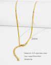 Stainless Steel Vacuum Plated O Shaped Chain Minimalist Unisex Diy Jewelry Accessories