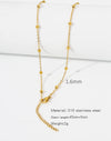 Stainless Steel Vacuum Plated O Shaped Chain Minimalist Unisex Diy Jewelry Accessories