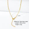 Stainless Steel Vacuum Plated O Shaped Chain Minimalist Unisex Diy Jewelry Accessories