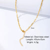 Stainless Steel Vacuum Plated O Shaped Chain Minimalist Unisex Diy Jewelry Accessories