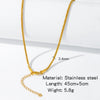 Stainless Steel Vacuum Plated O Shaped Chain Minimalist Unisex Diy Jewelry Accessories