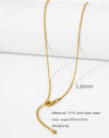Stainless Steel Vacuum Plated O Shaped Chain Minimalist Unisex Diy Jewelry Accessories