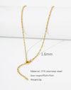 Stainless Steel Vacuum Plated O Shaped Chain Minimalist Unisex Diy Jewelry Accessories
