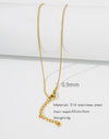 Stainless Steel Vacuum Plated O Shaped Chain Minimalist Unisex Diy Jewelry Accessories