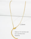 Stainless Steel Vacuum Plated O Shaped Chain Minimalist Unisex Diy Jewelry Accessories
