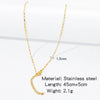 Stainless Steel Vacuum Plated O Shaped Chain Minimalist Unisex Diy Jewelry Accessories