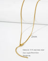 Stainless Steel Vacuum Plated O Shaped Chain Minimalist Unisex Diy Jewelry Accessories