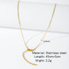 Stainless Steel Vacuum Plated O Shaped Chain Minimalist Unisex Diy Jewelry Accessories