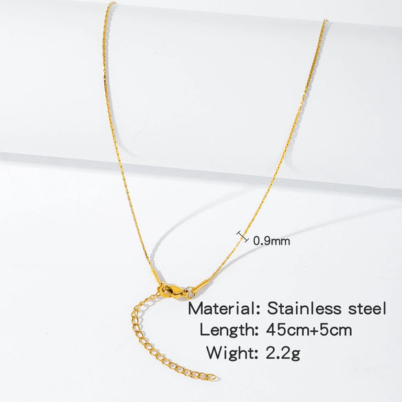 Stainless Steel Vacuum Plated O Shaped Chain Minimalist Unisex Diy Jewelry Accessories