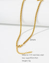 Stainless Steel Vacuum Plated O Shaped Chain Minimalist Unisex Diy Jewelry Accessories