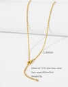 Stainless Steel Vacuum Plated O Shaped Chain Minimalist Unisex Diy Jewelry Accessories