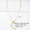 Stainless Steel Vacuum Plated O Shaped Chain Minimalist Unisex Diy Jewelry Accessories