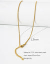 Stainless Steel Vacuum Plated O Shaped Chain Minimalist Unisex Diy Jewelry Accessories