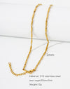 Stainless Steel Vacuum Plated O Shaped Chain Minimalist Unisex Diy Jewelry Accessories