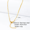 Stainless Steel Vacuum Plated O Shaped Chain Minimalist Unisex Diy Jewelry Accessories