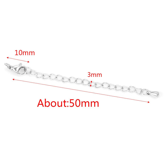 Stainless Steel Vacuum Plated Tail Chain Extension Chain Jewelry Accessories Material
