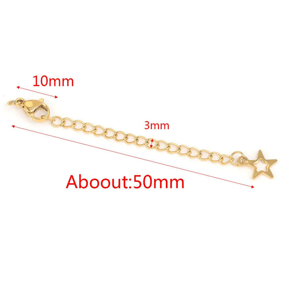 Stainless Steel Vacuum Plated Tail Chain Extension Chain Jewelry Accessories Material